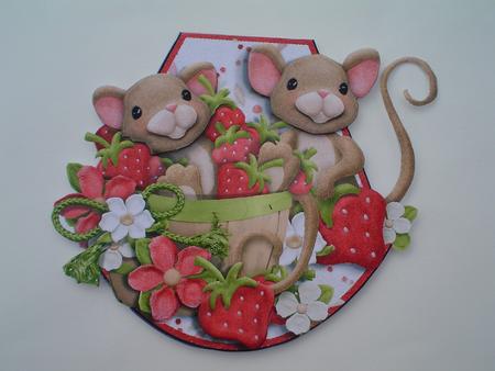 Twice as Mice (nice) Wobble Card by Ruth Walters