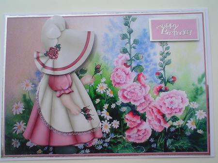 Sweet Sue Among the Hollyhocks & Daisies by Ruth Walters
