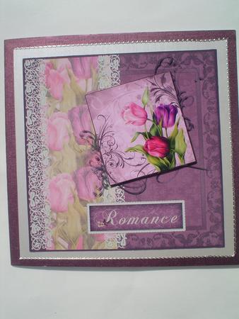 Romance Luxury Decoupage Card by Ruth Walters