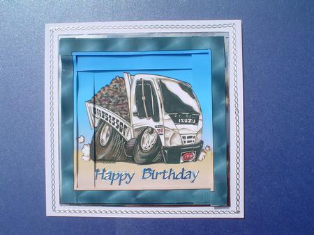 Dump Truck Spiral Edge Stacker by Ruth Walters