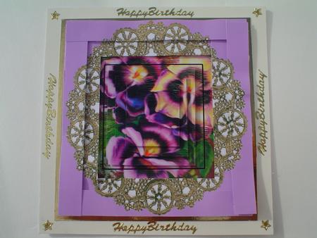 Pansy Edge Stacker Nativity Pyramid by Ruth Walters