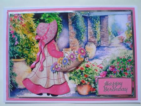 Mary Walking in the Garden by Ruth Walters