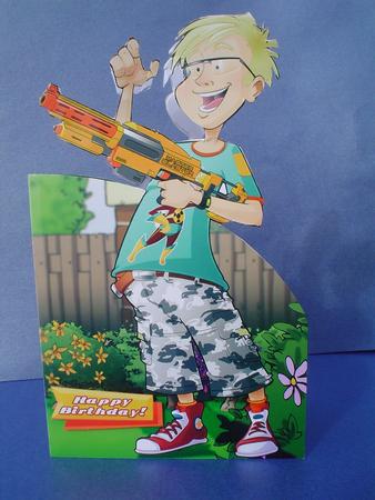 Laser Boy! Shaped. by Ruth Walters