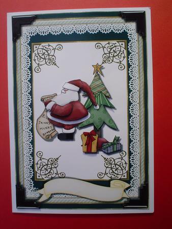 Santa's Gift List Topper by Ruth Walters