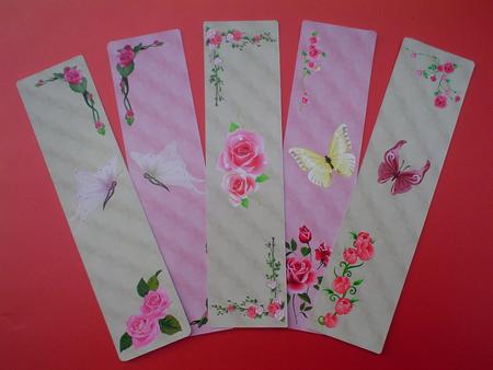 Butterflies and Roses Bookmarks by Ruth Walters
