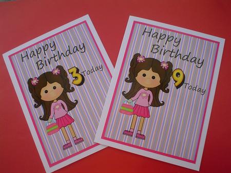 Little Girl in Pink Card Kit by Ruth Walters