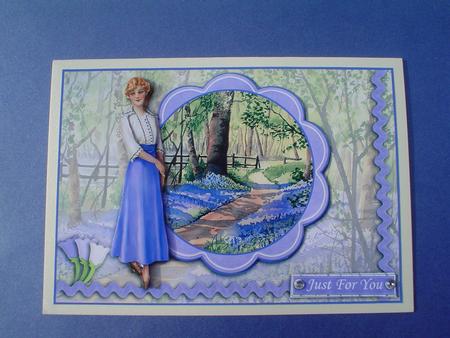 Walk in Bluebell Woods Topper and Decoupage by Ruth Walters