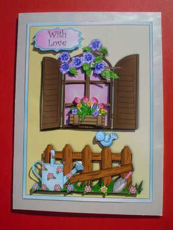 Happy Dayz! - Birthday Card Front with Decoupage by Ruth Walters