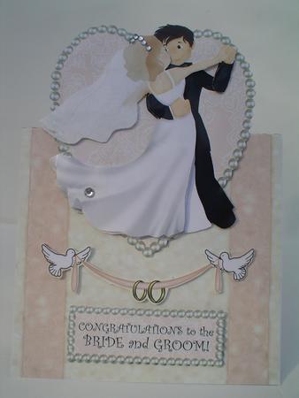 The Bride & Groom - Vertical Foldback Card Sheet 2 Decoupage by Ruth Walters