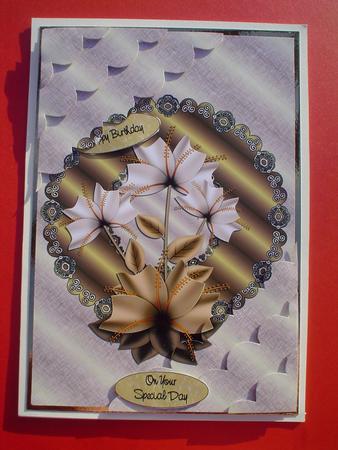 Coffee and Cream Deckle Edge Stacker by Ruth Walters
