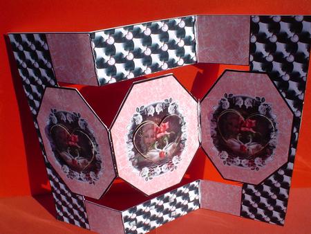 Together Forever Swans Octagon Pop-up Card by Ruth Walters