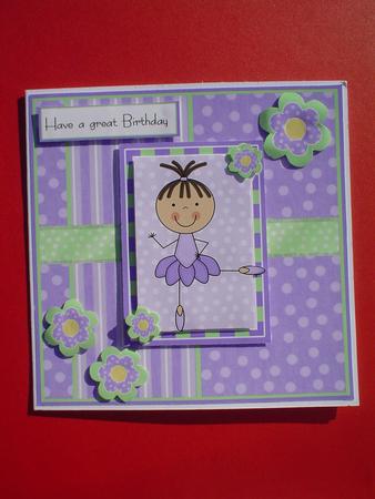 Bella Ballerina Quick Card by Ruth Walters
