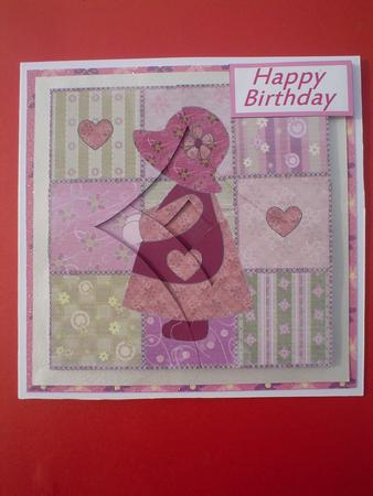 Sunbonnet Sue Curved Spiral Stacker by Ruth Walters