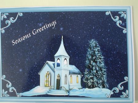 Snow Covered Church by Ruth Walters