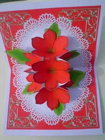 Poinsettia Pop-up Flowers Kit by Ruth Walters