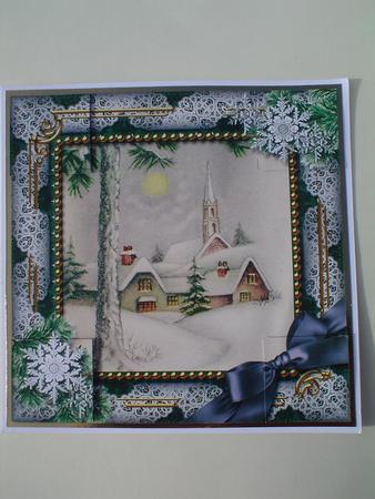 Winter Pub Snow 8inch Picture Sheet by Ruth Walters
