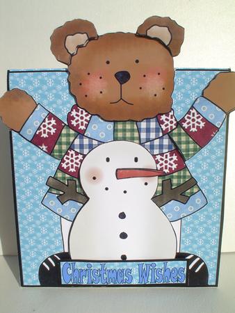 Snowman & Me Over the Edge Card by Ruth Walters