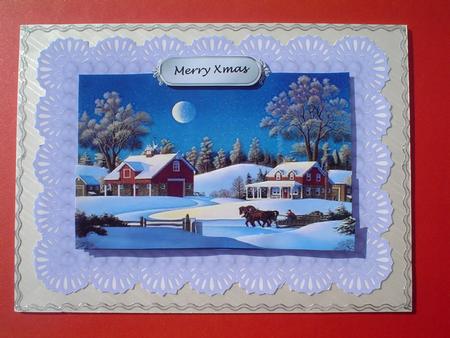 Christmas A4 Scene by Ruth Walters