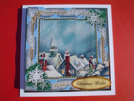 Rooftops Snow One Edge Side Stacker by Ruth Walters