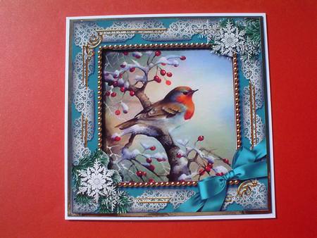 Robin 1 Snow One Edge Scallop Bottom Stacker by Ruth Walters