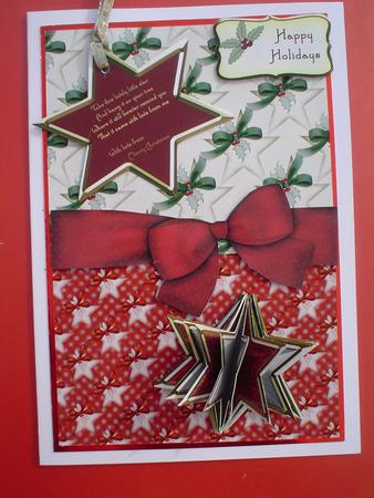 3D Star - Tree Decoration A4 Card Kit by Ruth Walters
