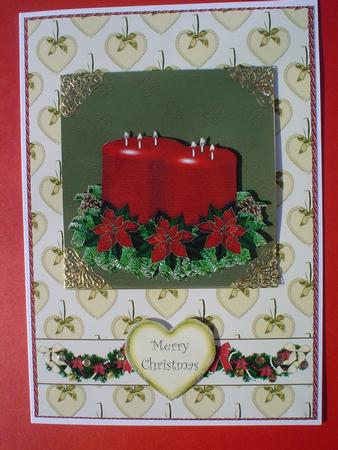 Red Candle Garland by Ruth Walters