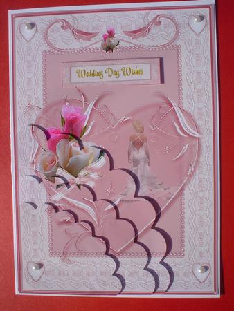 A5 Wedding Scalloped Edge Corner Stacker by Ruth Walters