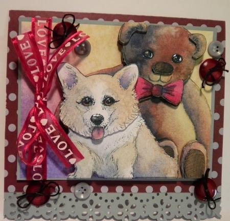 Me and My Pal, Dog and Teddy Bear Featured Gallery Photo
