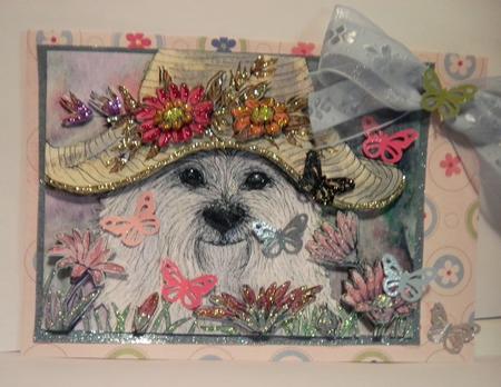 Westie's Special Garden Hat by Ryan Bennett