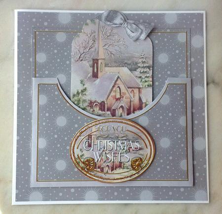 Christmas Day Christmas Wishes 7in Tag Card Front Mini Kit by S Norris