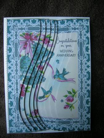 Lace Wedding Anniversary A4 Swirvey Side Stacker Kit by Sabrina Eeles