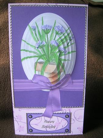 Hand Painted Agapanthus Pyramid Project Design Sheet by Sabrina Eeles