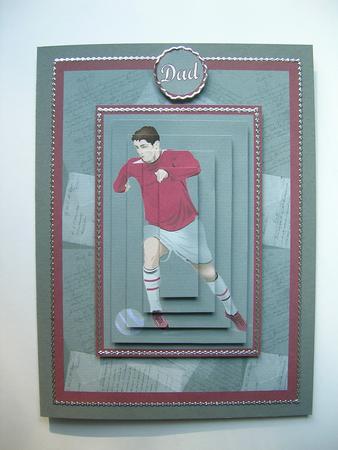 Vintage Footballer Pyramid Design by Sabrina Eeles