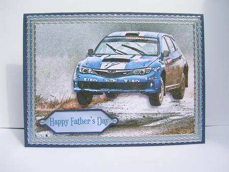 Rally Car Topper by Sabrina Eeles