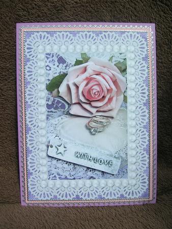 Wedding Lavender with Love Lace Pearls & Rose by Sabrina Eeles
