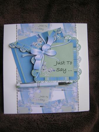 Just to Say -  Step by Step by Sabrina Eeles