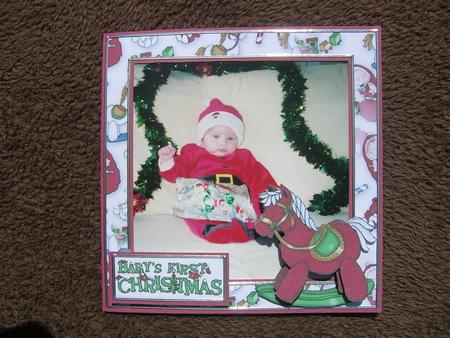 Babys 1st Christmas Photo Card by Sabrina Eeles