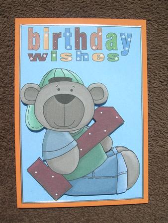 1 Today Birthday Bear by Sabrina Eeles
