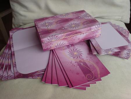 Pink Star Burst Stationary Set by Sabrina Eeles