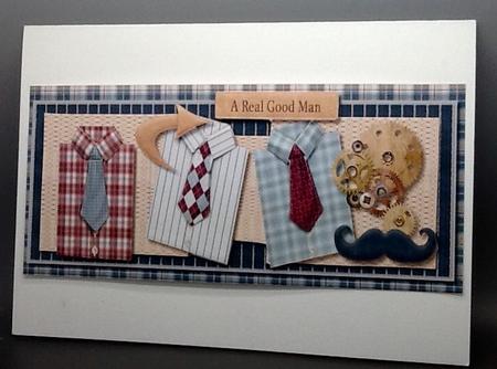 Male Card Large Dl by Sally Dowling