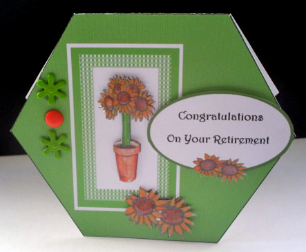 Cut Fold and Create Your Unisex Pentagon Card by Sally Hickling