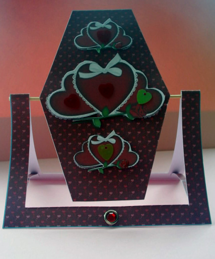 Your Anniversary Hexagon Spinner Card by Sally Hickling