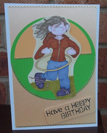 Hula-hoop Doodles Digital Stamp by Sally Hickling