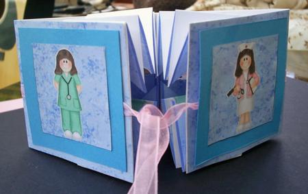 Exploding Card - Nurses and Doctors by Sally Hickling