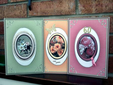 Luscious Berries 'gold Metallic Frame' Card Fronts Kit by Sally Hickling