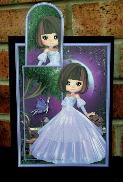 Lilac Shimmers - Bookmark Pocket Card by Sally Hickling