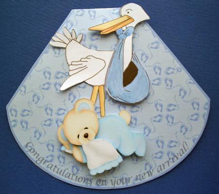 Step by Step Storks - Use with My Large Wobble Cards by Sally Hickling