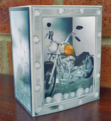 Biker Dream Theatre Card by Sally Hickling