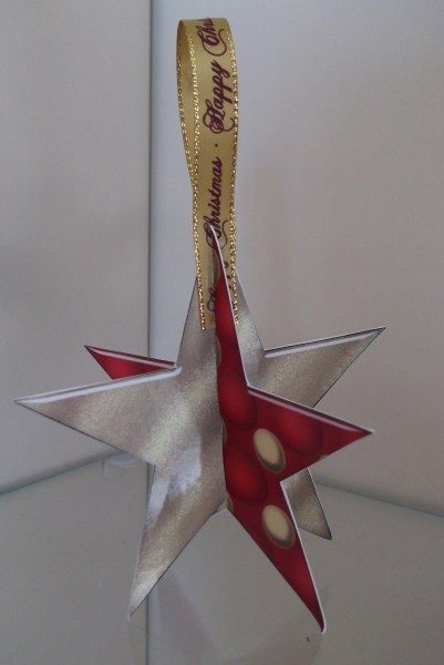 3D Christmas Star - 2 by Sally Hickling