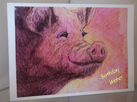 Smile and the World Smiles with You Pig by Sally Hickling